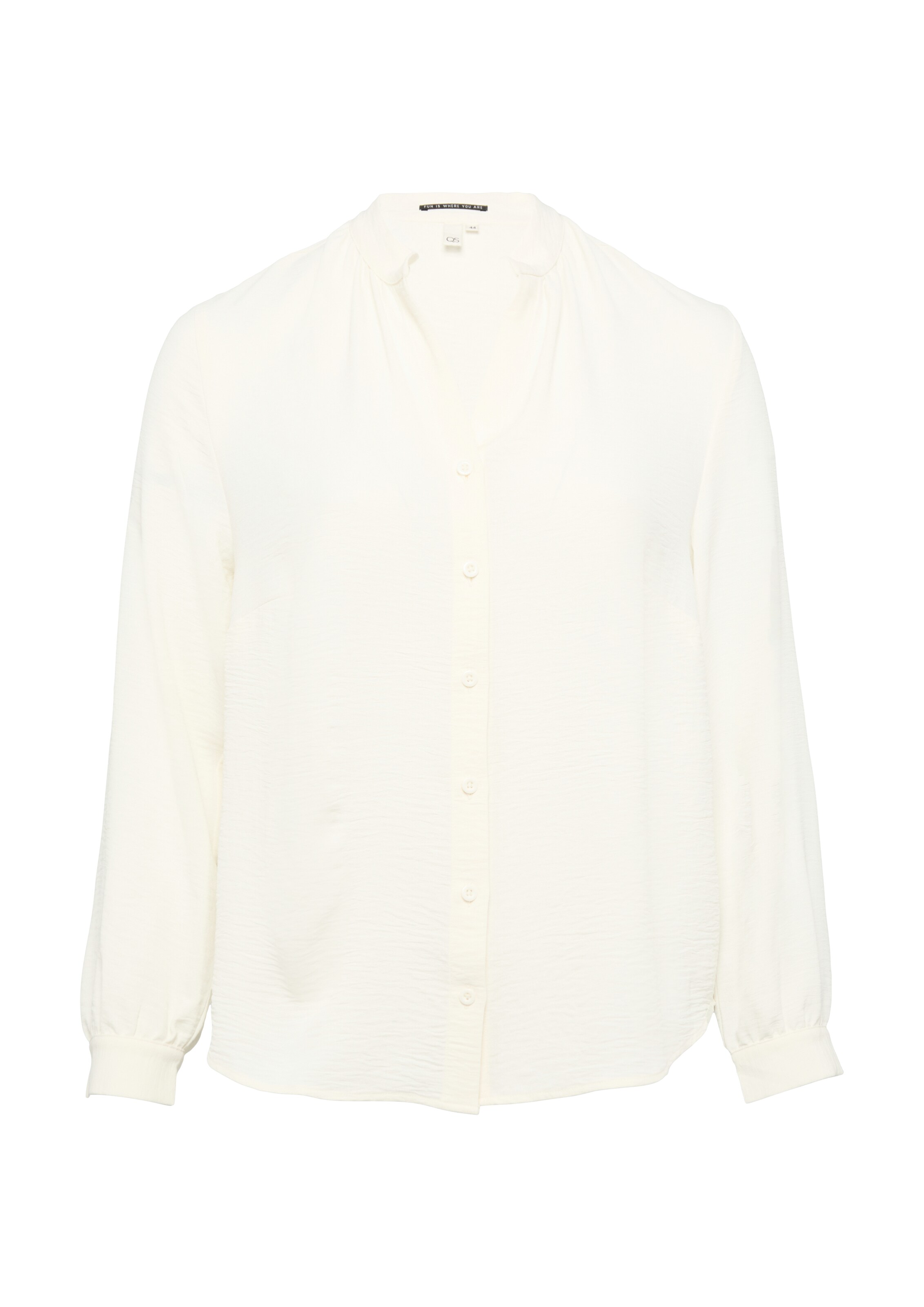 QS Blouse in Beige: voorkant