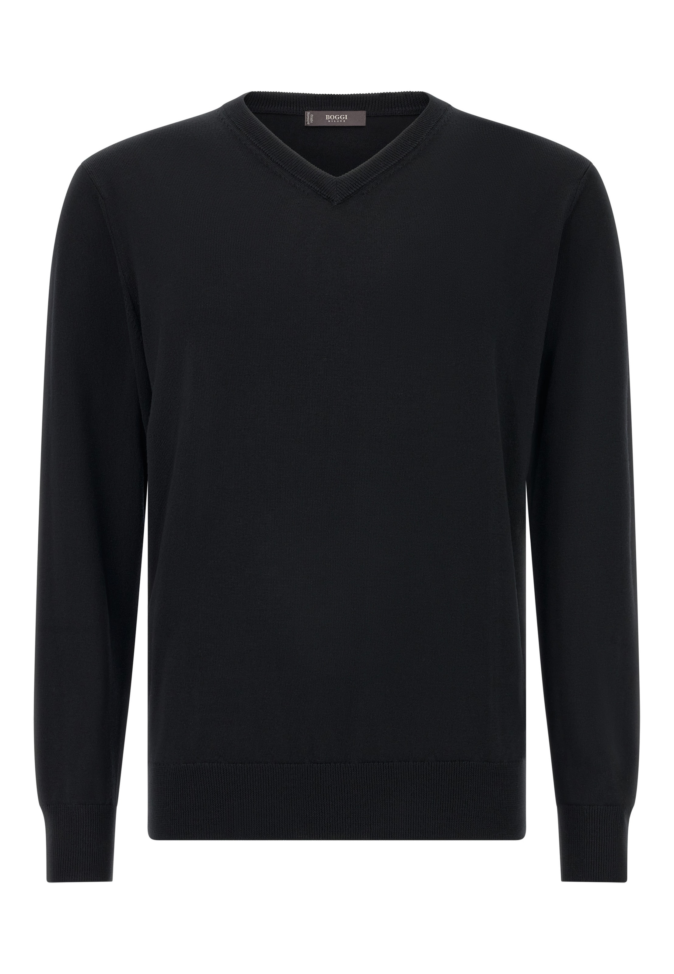 Boggi Milano Пуловер в черно: отпред