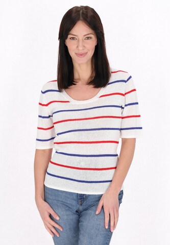 Pull-over usha BLUE LABEL en blanc : devant