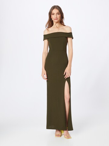 Skirt & Stiletto Dress 'SORIYA' in Green: front