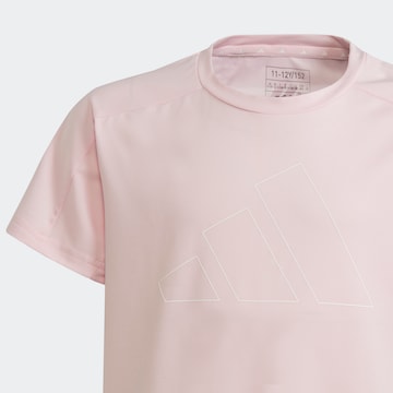 ADIDAS PERFORMANCE - Camisa funcionais 'Essentials' em rosa