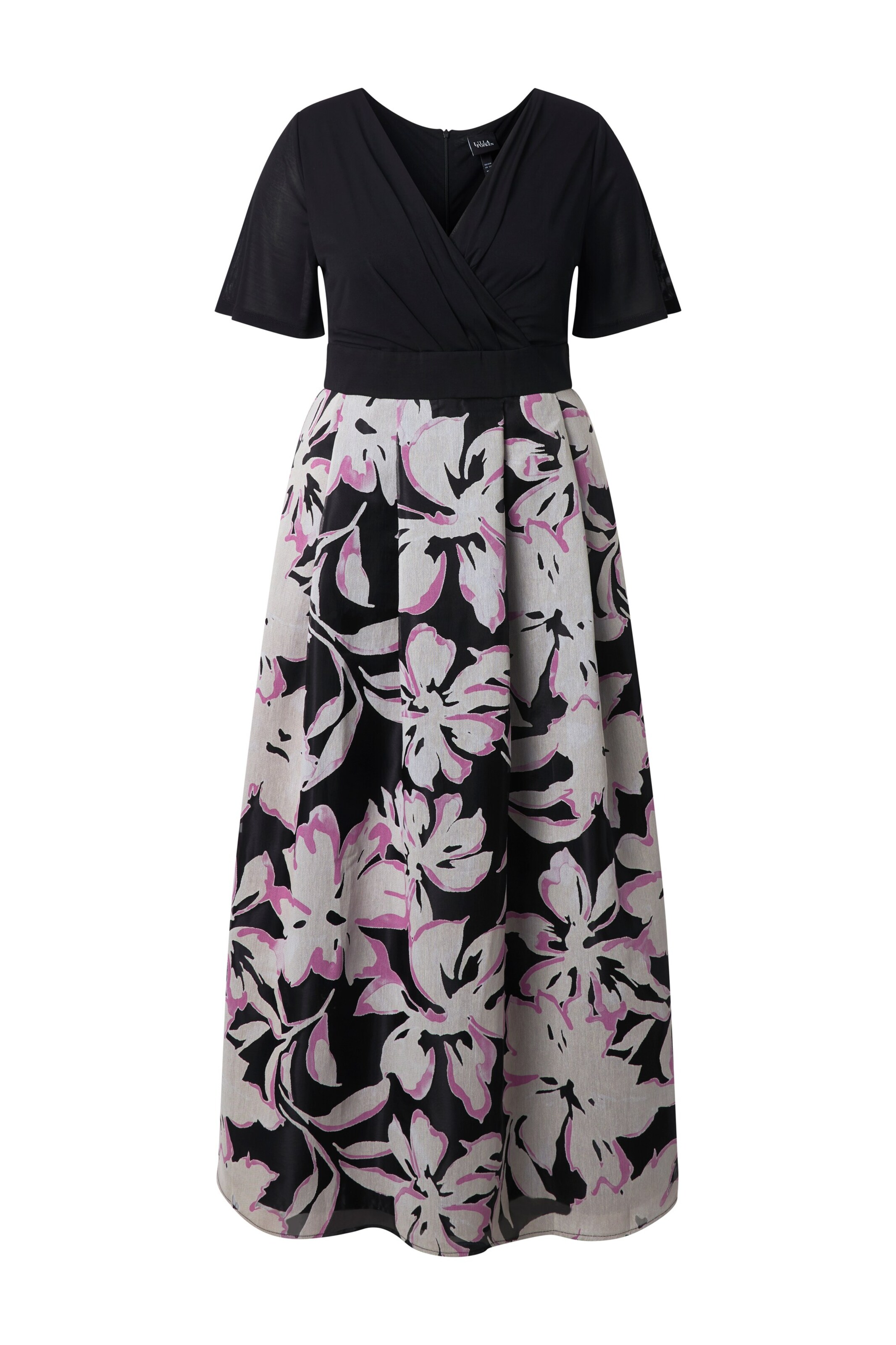 Ulla Popken Avondjurk in Zwart: voorkant