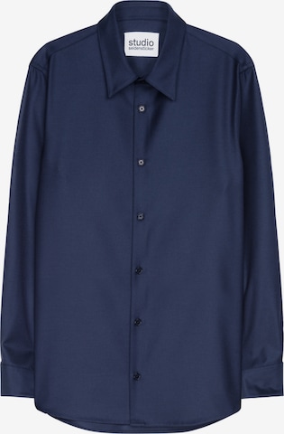Studio Seidensticker Button Up Shirt in Blue: front