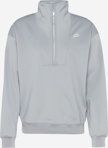 Bluză de molton de la Nike Sportswear pe gri: față