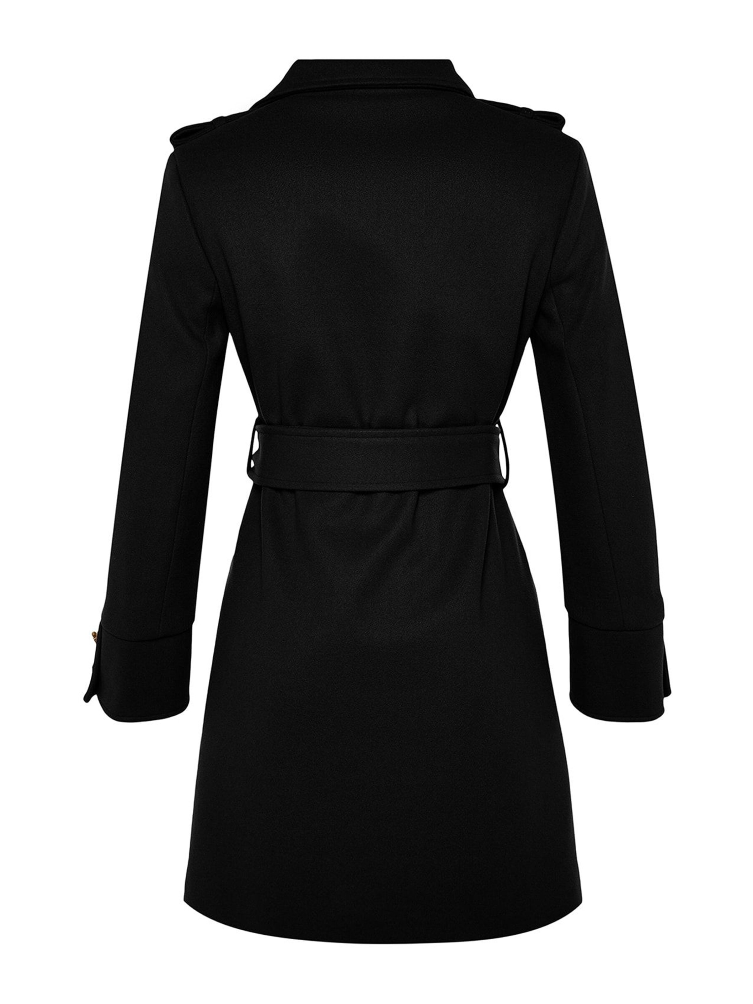 Trendyol Демисезонное пальто в Черный