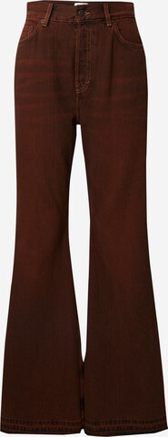 WEEKDAY Wide leg Jeans 'Grove' in Rood: voorkant