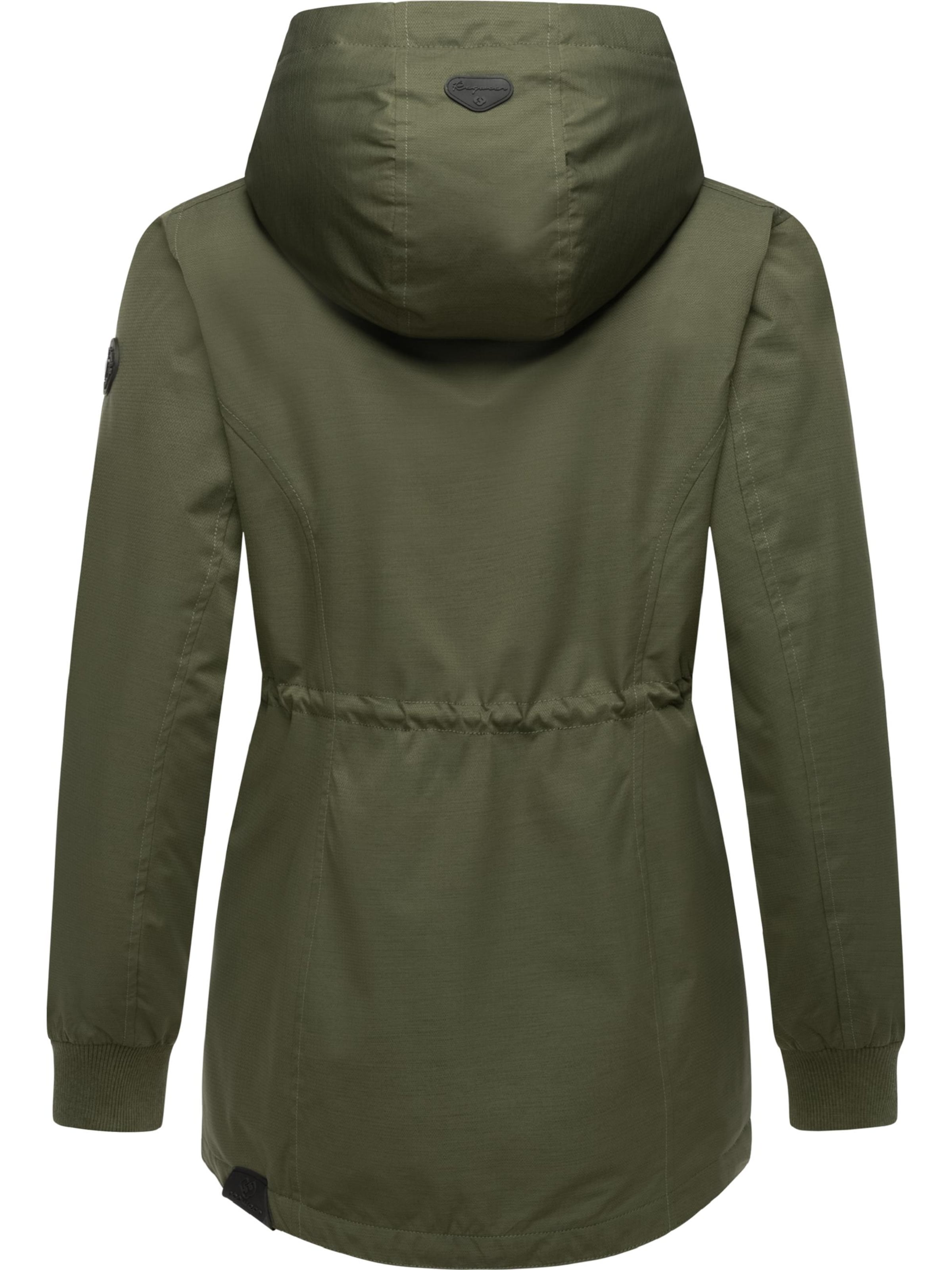 Veste fonctionnelle 'Dowey Warm Rain' Ragwear en vert