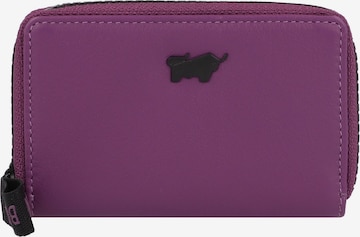 Braun Büffel Wallet 'Capri' in Purple: front