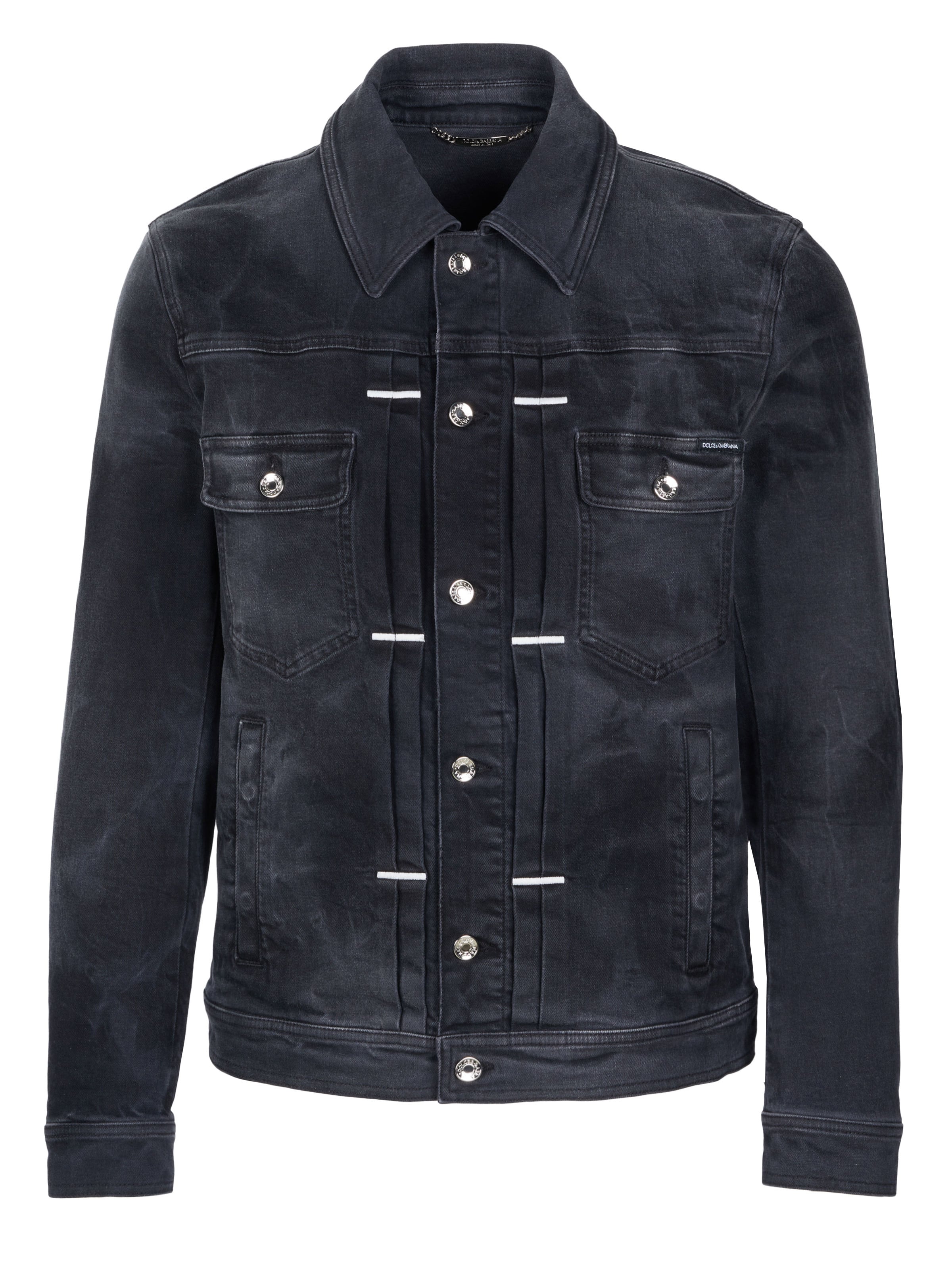 DOLCE & GABBANA Between-Season Jacket 'Dolce & Gabbana Jeansjacke schwarz' in S in Black, Item view