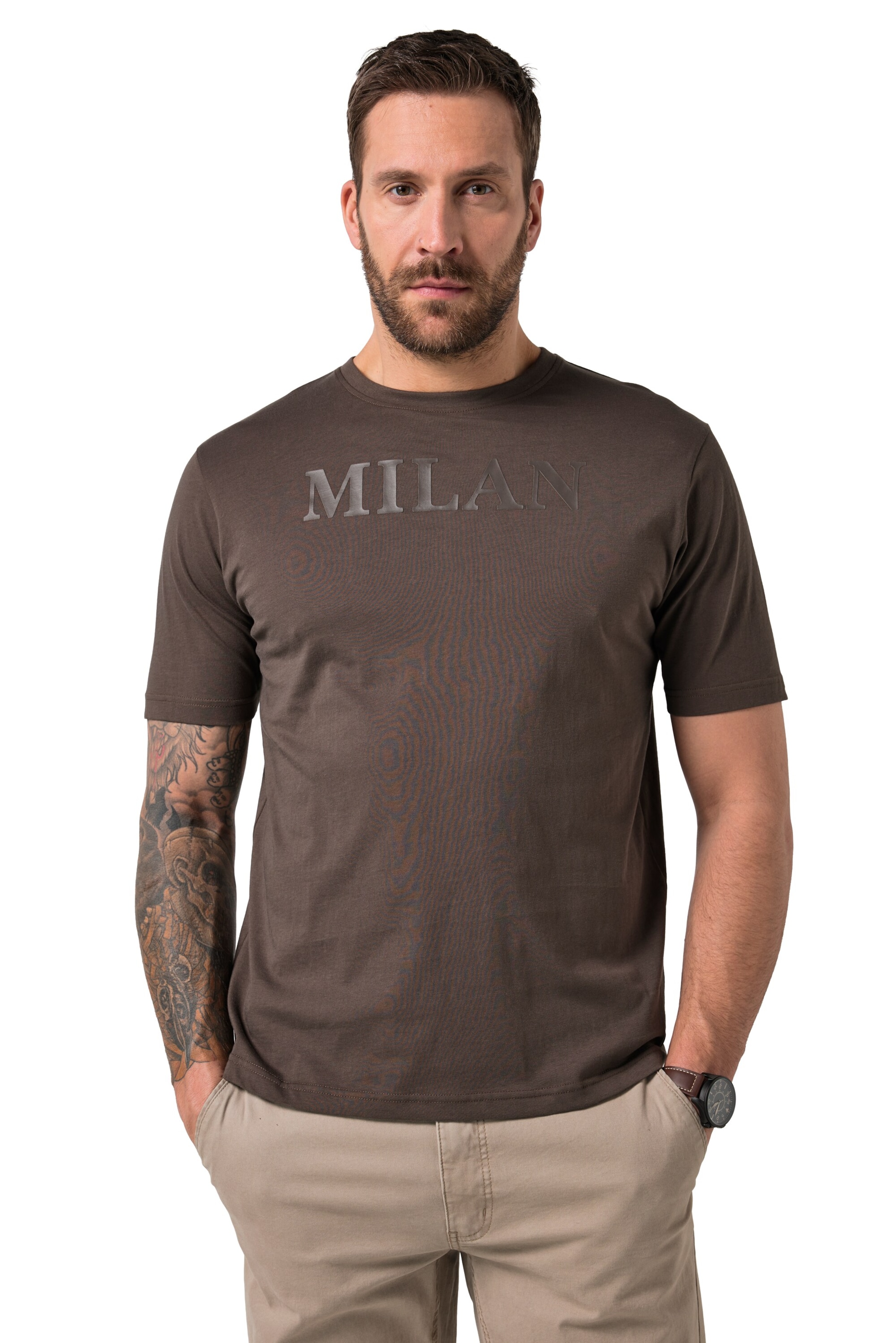 JP1880 Shirt in Brown: front