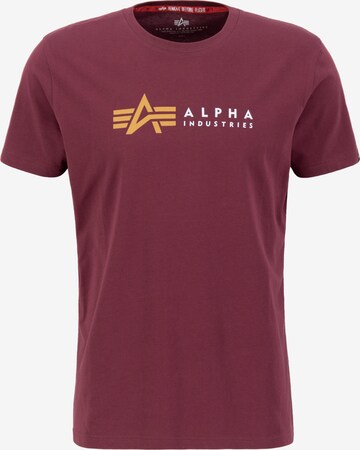 ALPHA INDUSTRIES T-Shirt in Rot: predná strana