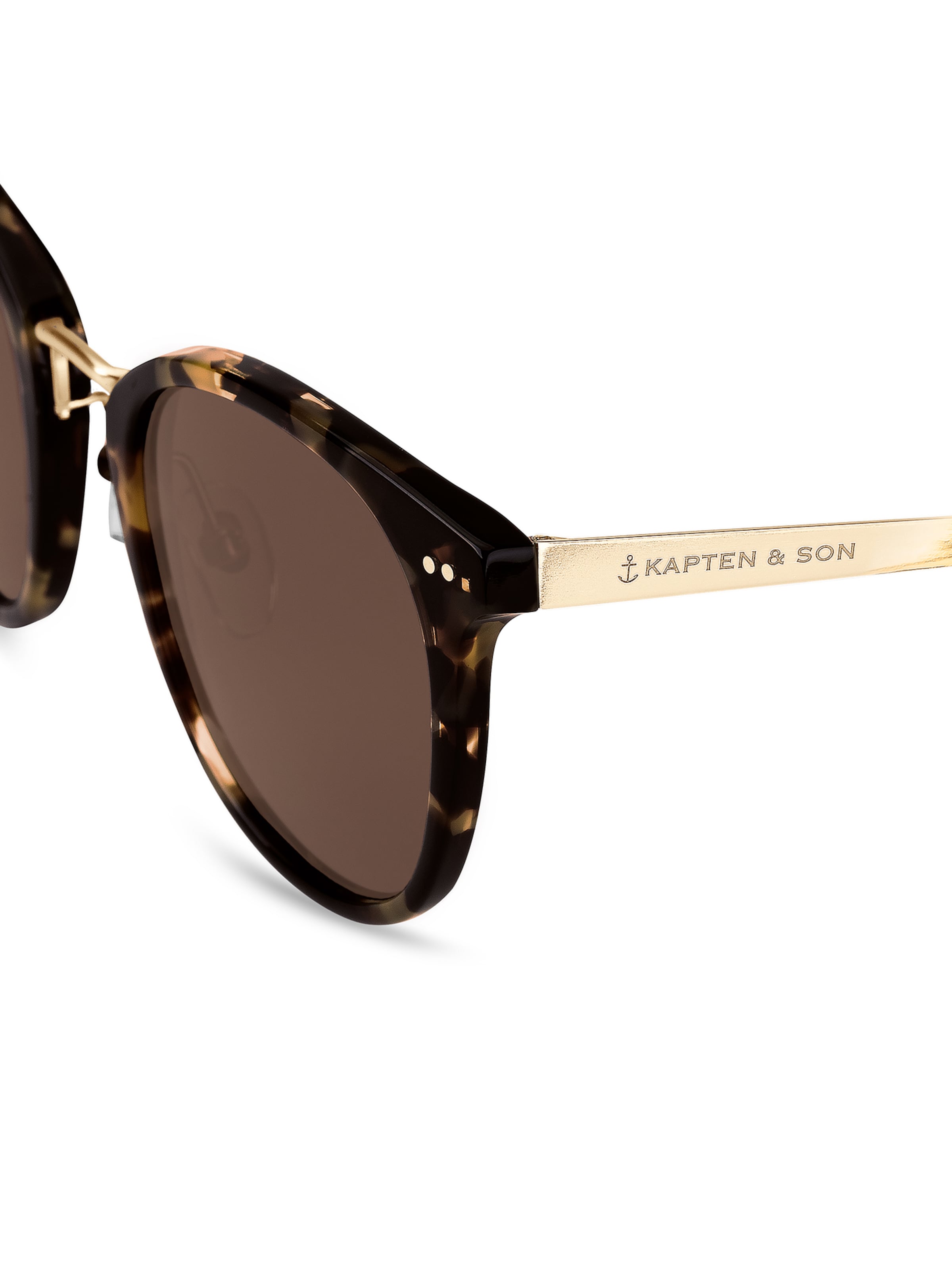 Occhiali da sole 'Prague Amber Tortoise Brown' di Kapten & Son in marrone