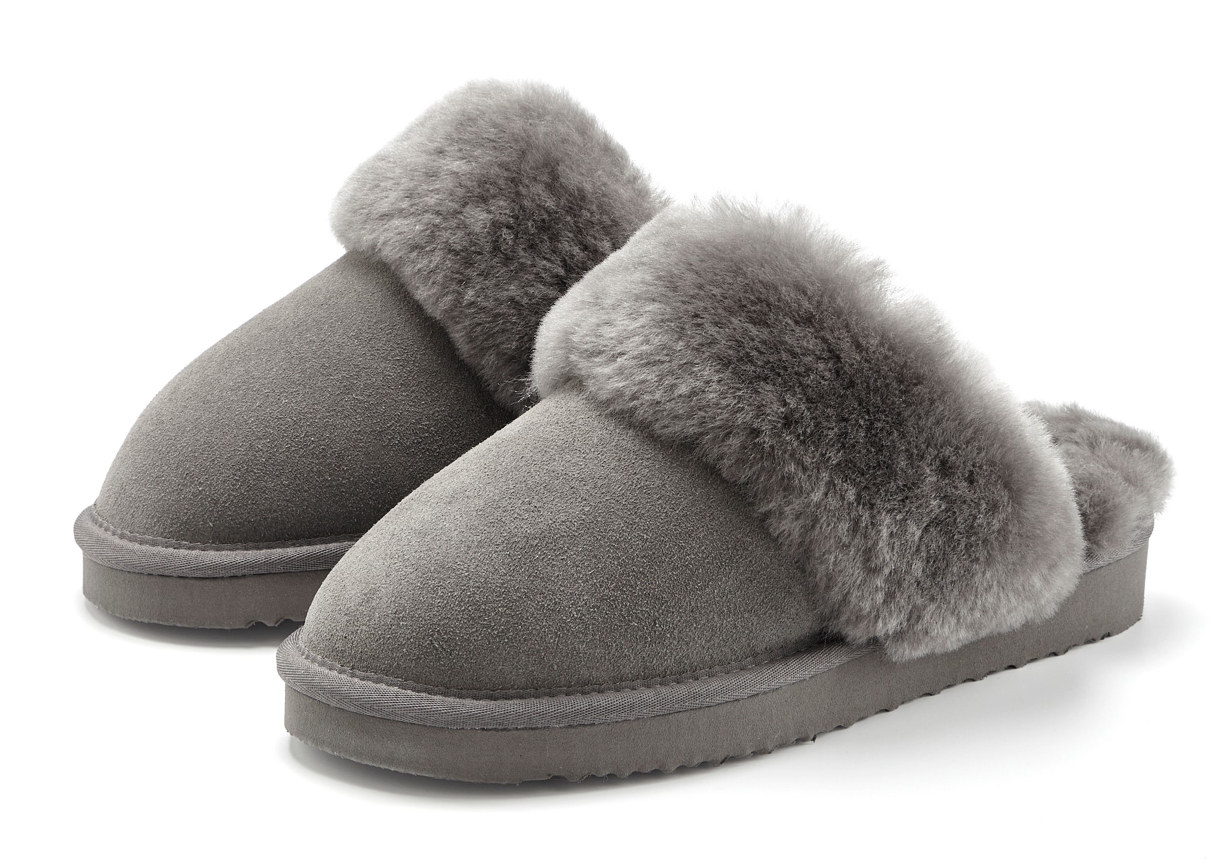 VIVANCE Slippers in Grey: front