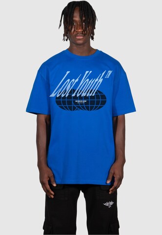 Maglietta di Lost Youth in blu: frontale