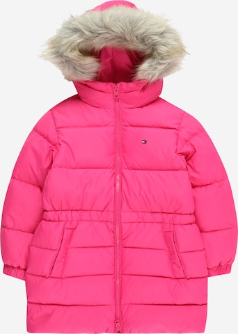 TOMMY HILFIGER Zimní bunda – pink: přední strana