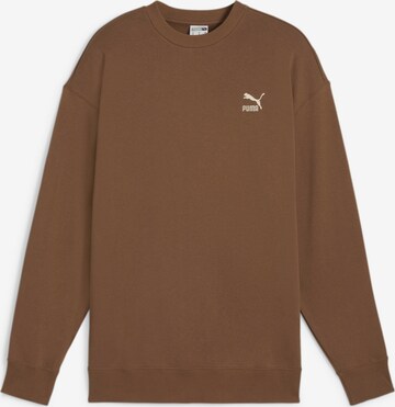 PUMA Athletic Sweatshirt in Brown: front