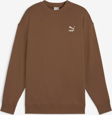 PUMA Athletic Sweatshirt in Brown: front