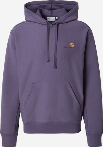 Carhartt WIP Sweatshirt 'American Script' in Lila: voorkant