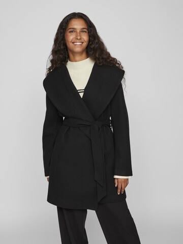 VILA Between-Seasons Coat 'Poko' in Black: front