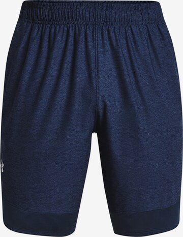 UNDER ARMOUR Loose fit Workout Pants 'Train' in Blue: front