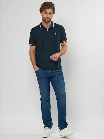 U.S. POLO ASSN. Shirt 'Limited Anniversary' in Blauw