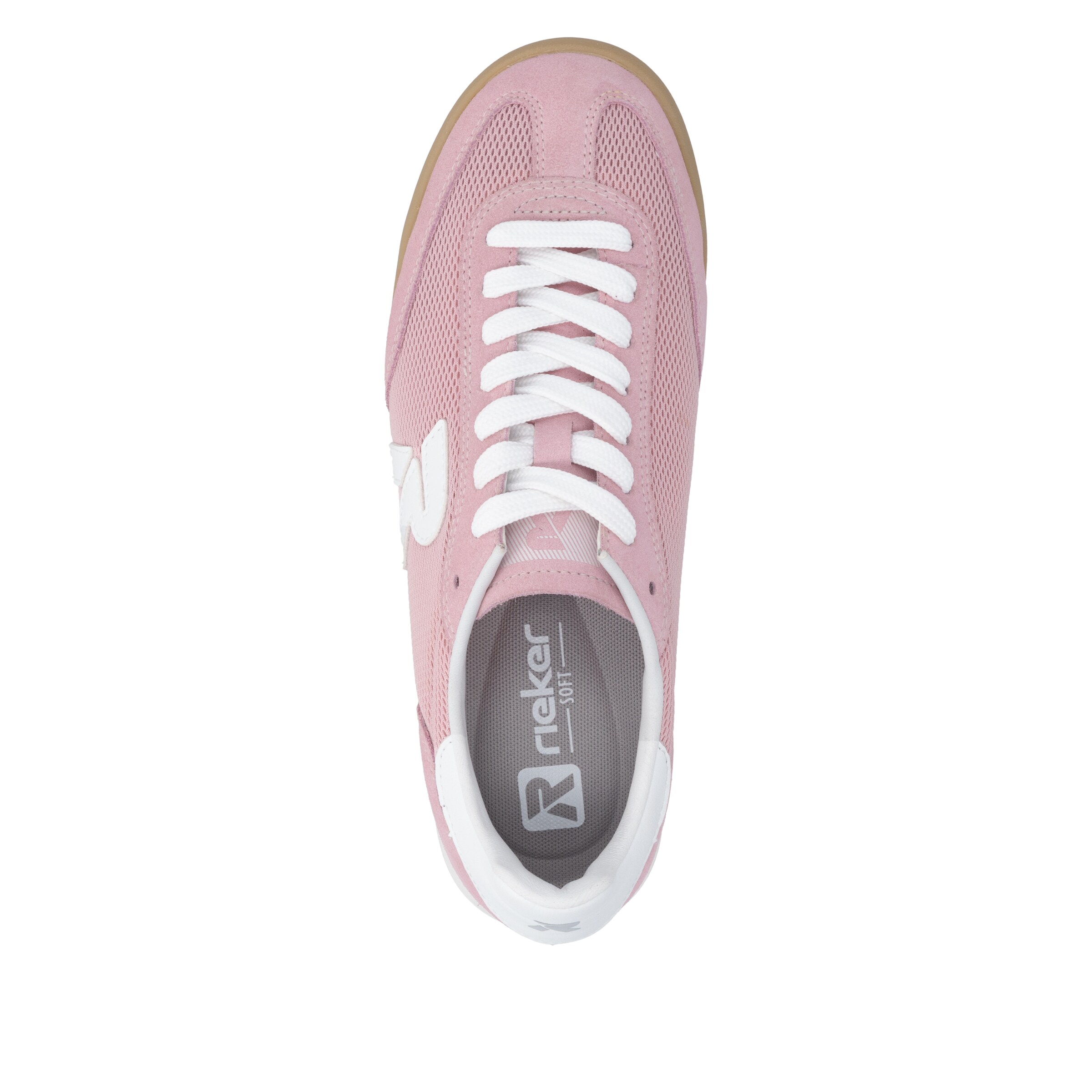 Baskets basses Rieker Sport en rose