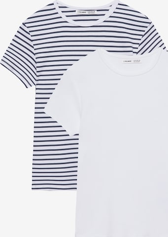 Pull&Bear Shirt in Blauw: voorkant