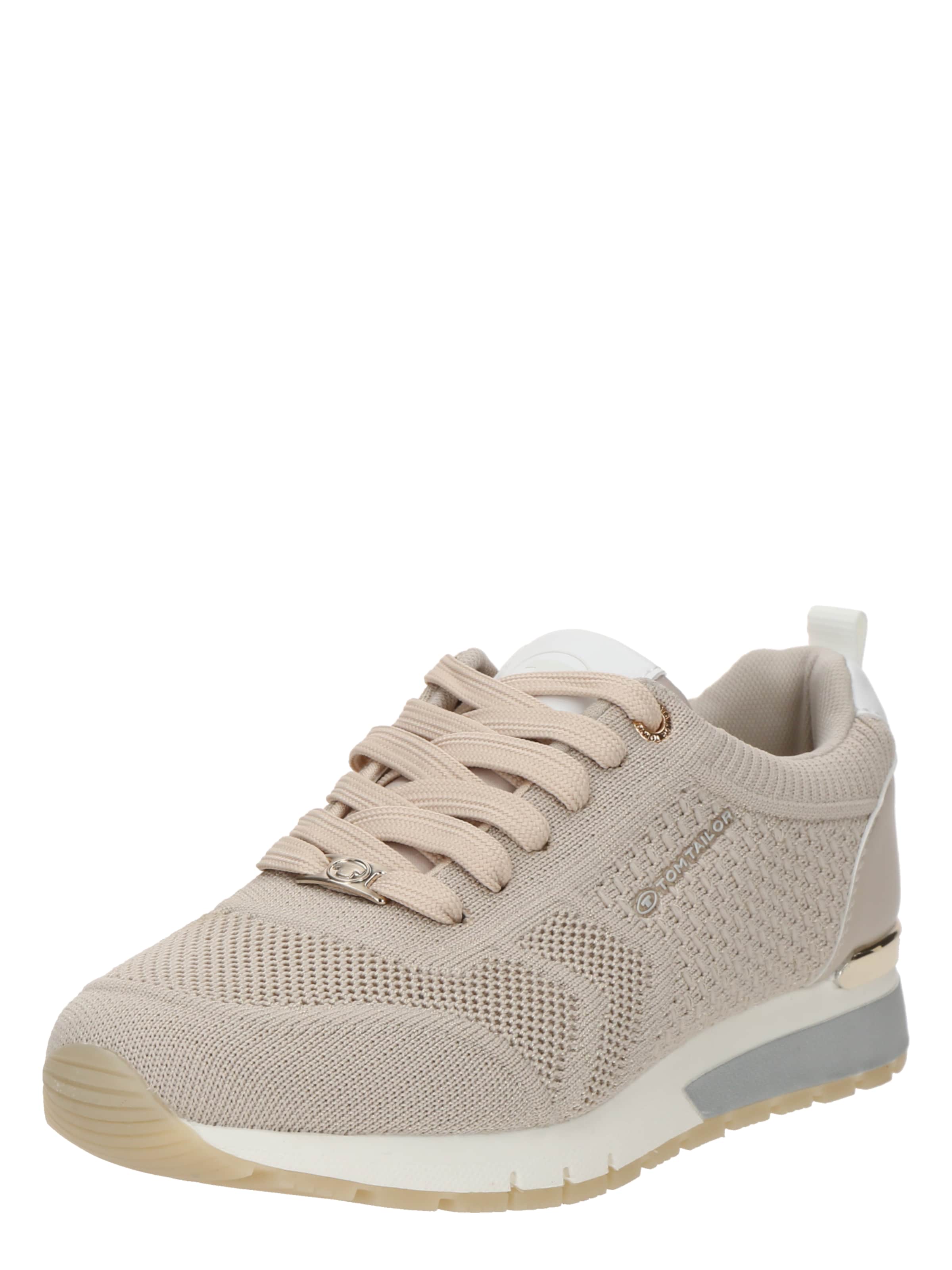 Baskets basses TOM TAILOR en beige : devant
