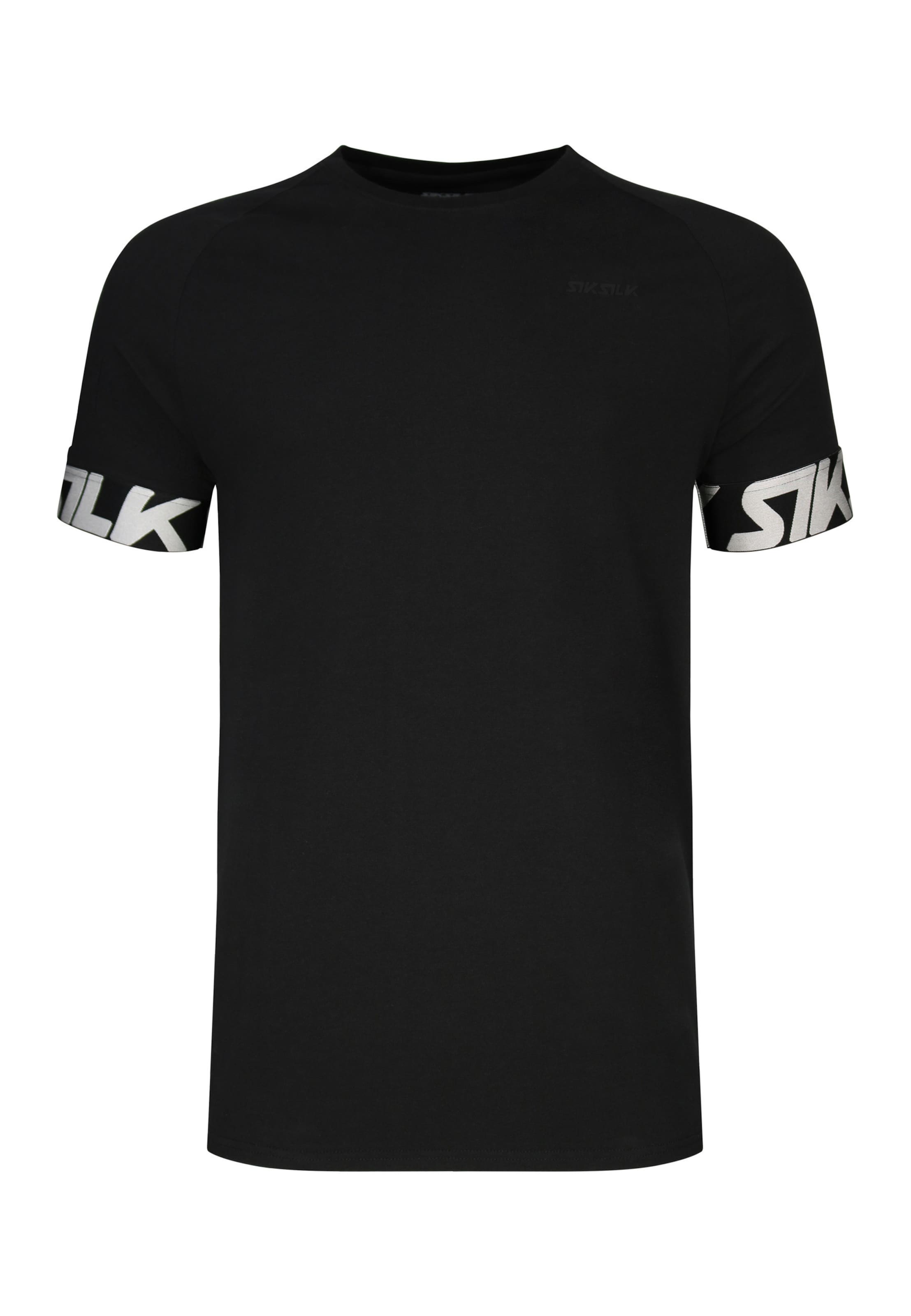 SikSilk Koszulka w kolorze czarny: przód