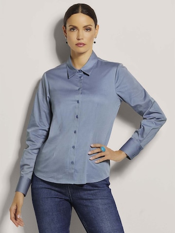 Chemisier MADELEINE en bleu : devant
