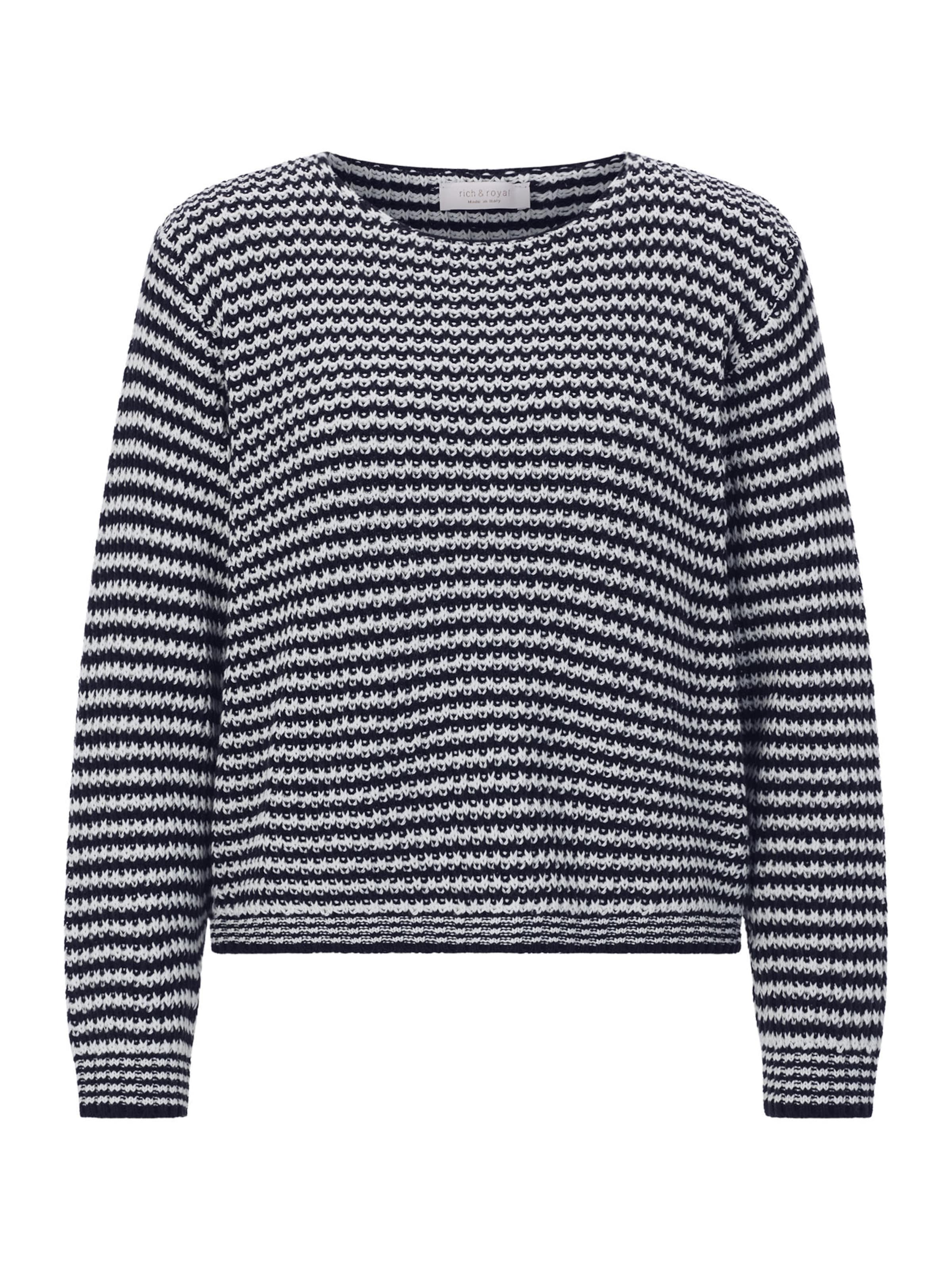 Rich & Royal Sweter w kolorze niebieski: przód