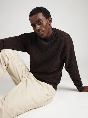 JACK & JONES - Jersey 'JJESOHO OLLIE' en marrón: frente