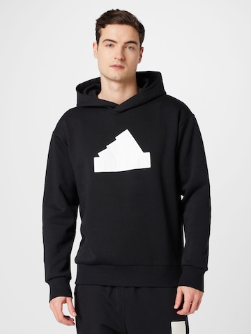 ADIDAS SPORTSWEAR - Sweatshirt de desporto 'Future Icons Badge Of Sport' em preto: frente