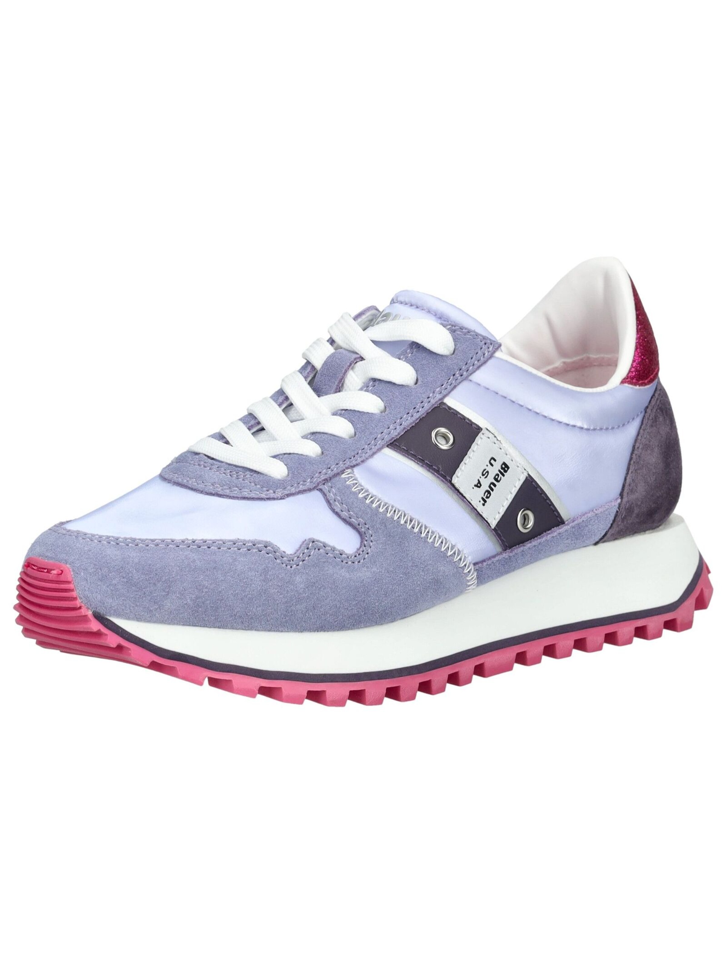 Baskets basses Blauer.USA en violet : devant