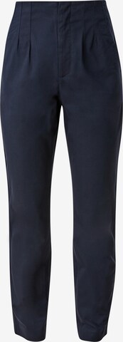 s.Oliver Regular Pleat-Front Pants in Blue: front