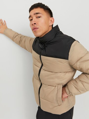 JACK & JONES Winter Jacket 'TOBY' in Beige