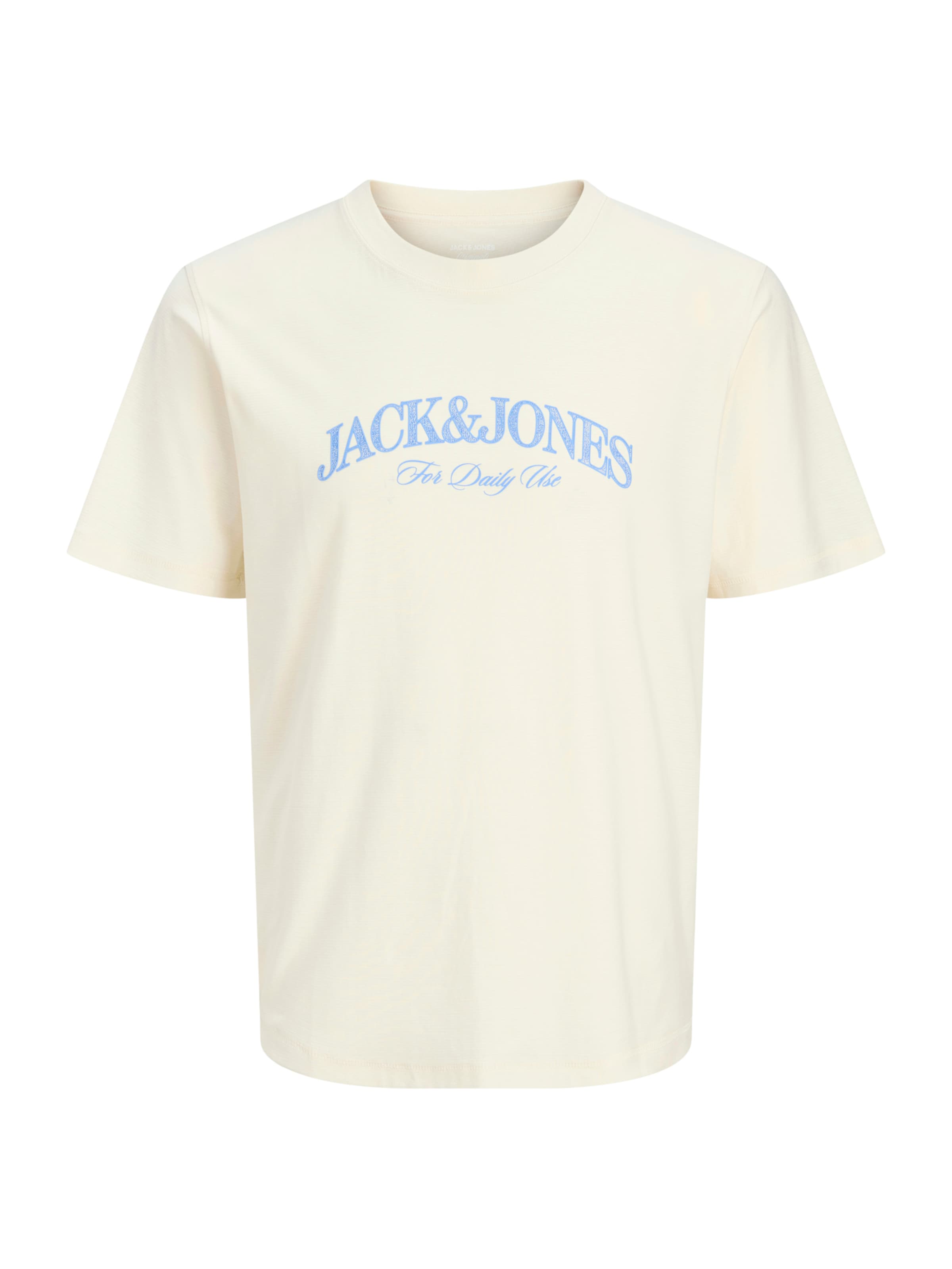 Jack & Jones Plus Μπλουζάκι 'JORCASSIS' σε λευκό: μπροστά