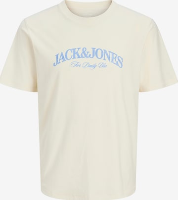 Jack & Jones Plus Μπλουζάκι 'JORCASSIS' σε λευκό: μπροστά