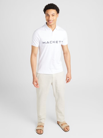 Hackett London T-shirt 'ESSENTIAL' i vit