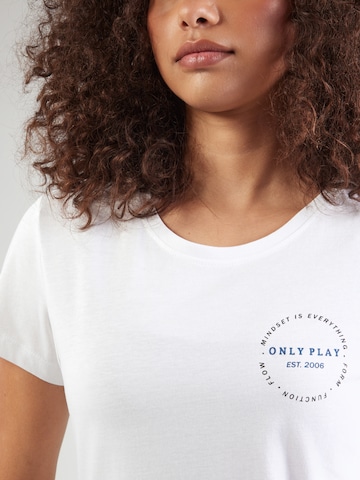 ONLY PLAY - Camiseta funcional 'ONPPICA' en blanco