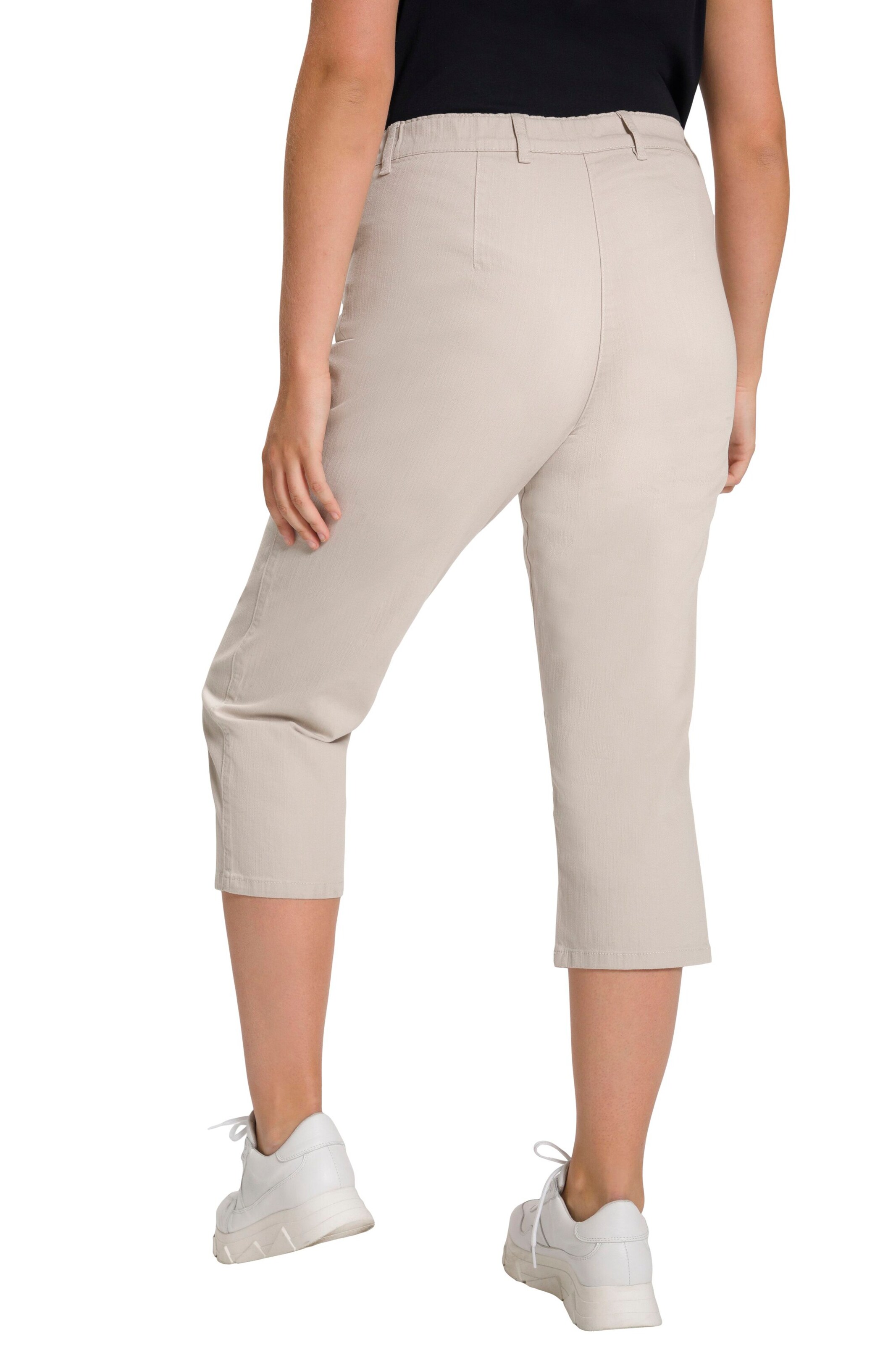 Ulla Popken Slimfit Hose 'Mony' in Beige