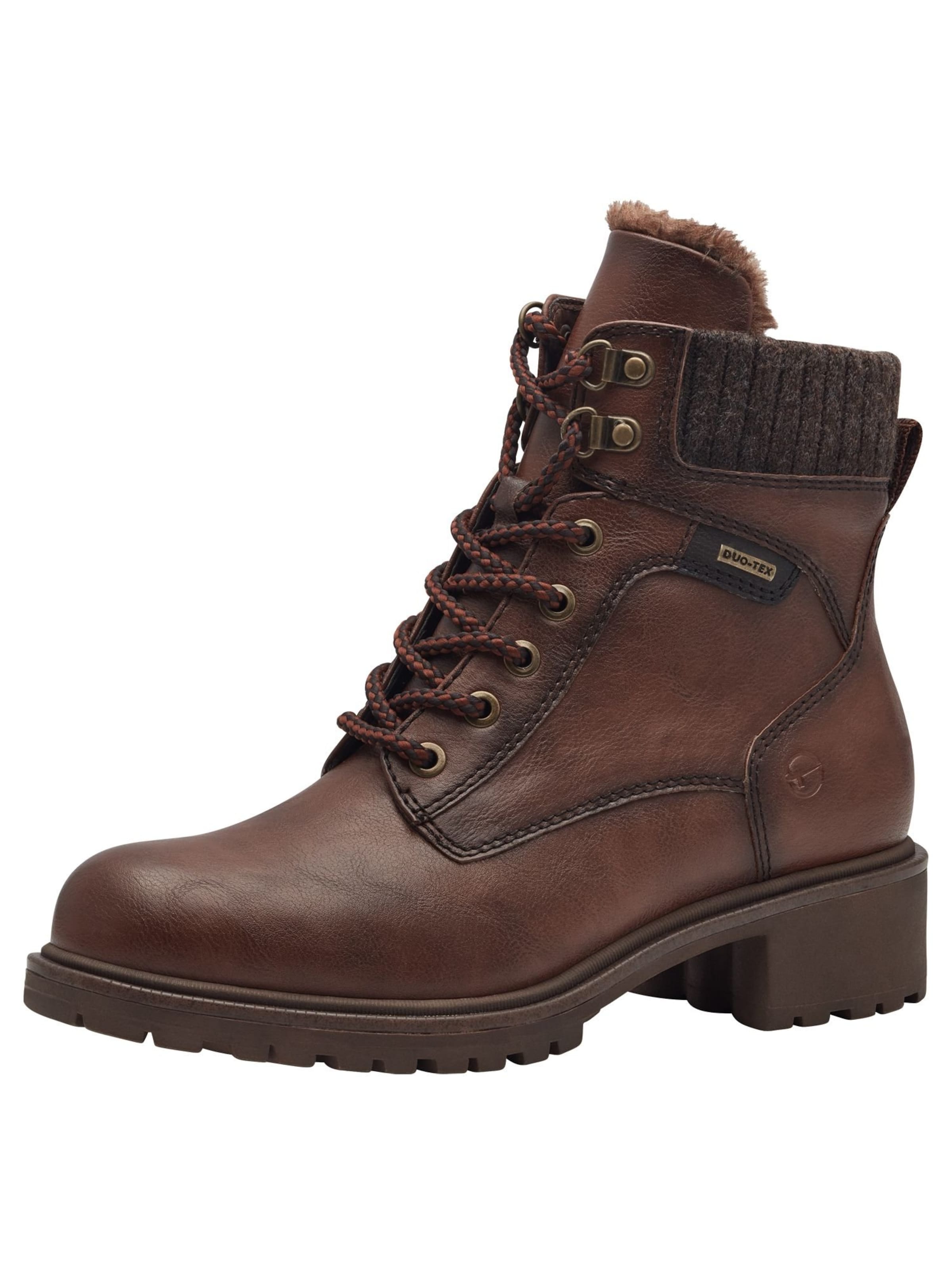 Tamaris Lace-up boot in Brown: front