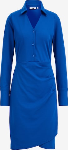 Robe-chemise WE Fashion en bleu : devant