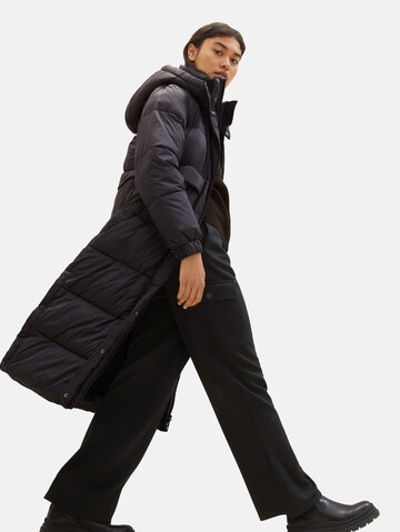 TOM TAILOR DENIM Winter Coat in Black