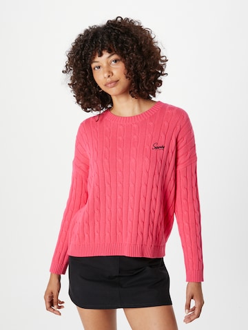 Pull-over Superdry en rose : devant