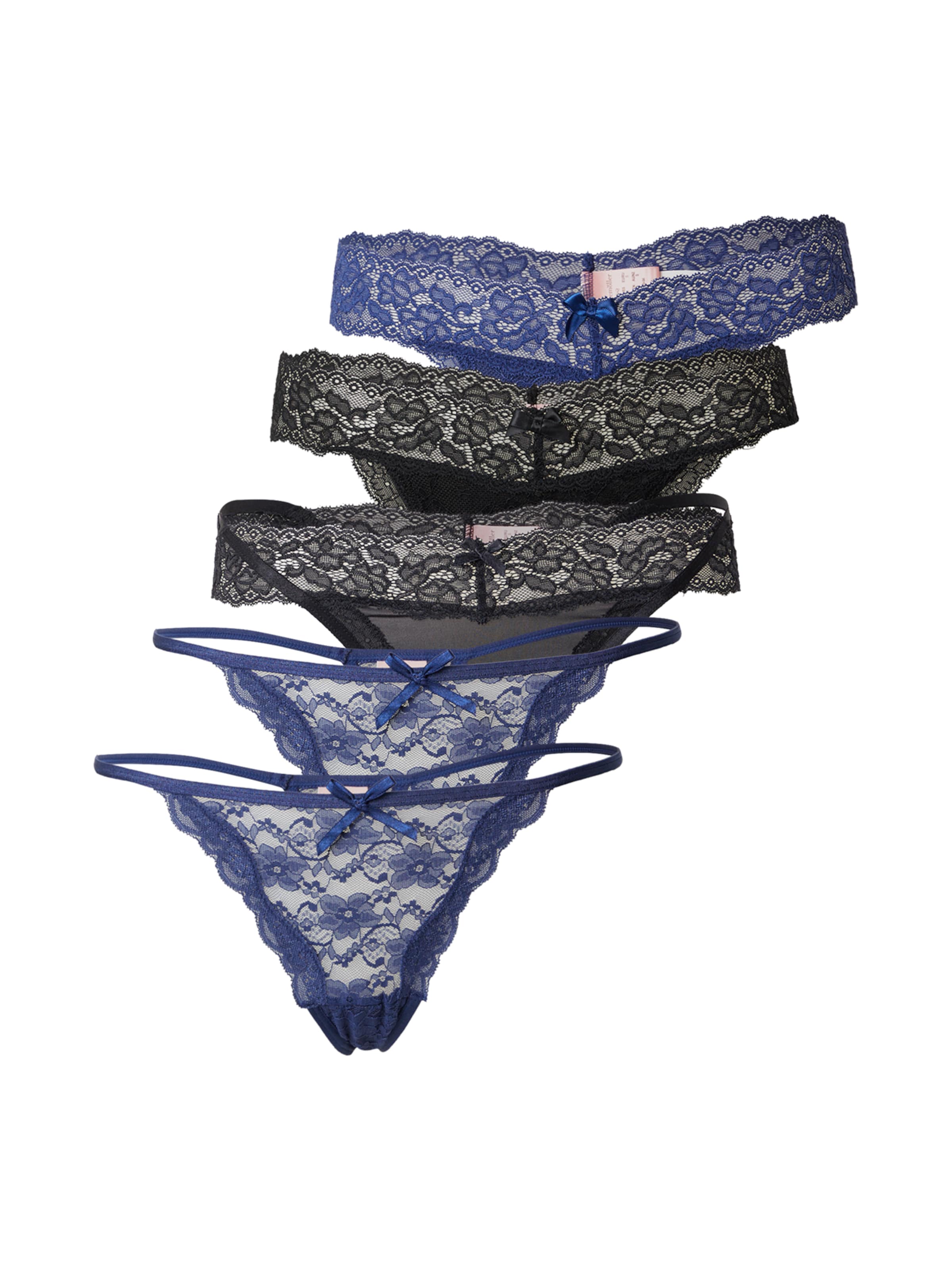 Hunkemöller Στρινγκ σε μπλε: μπροστά