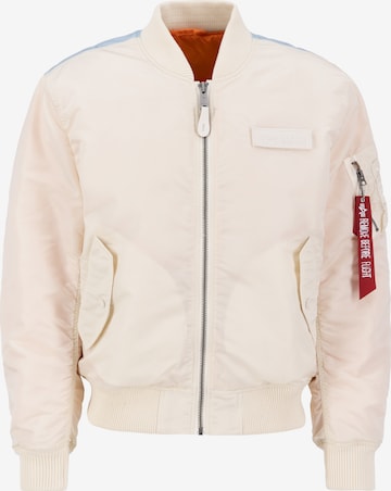 ALPHA INDUSTRIES - Casaco meia-estação 'MA-1 VF Fighter Squadron' em bege: frente