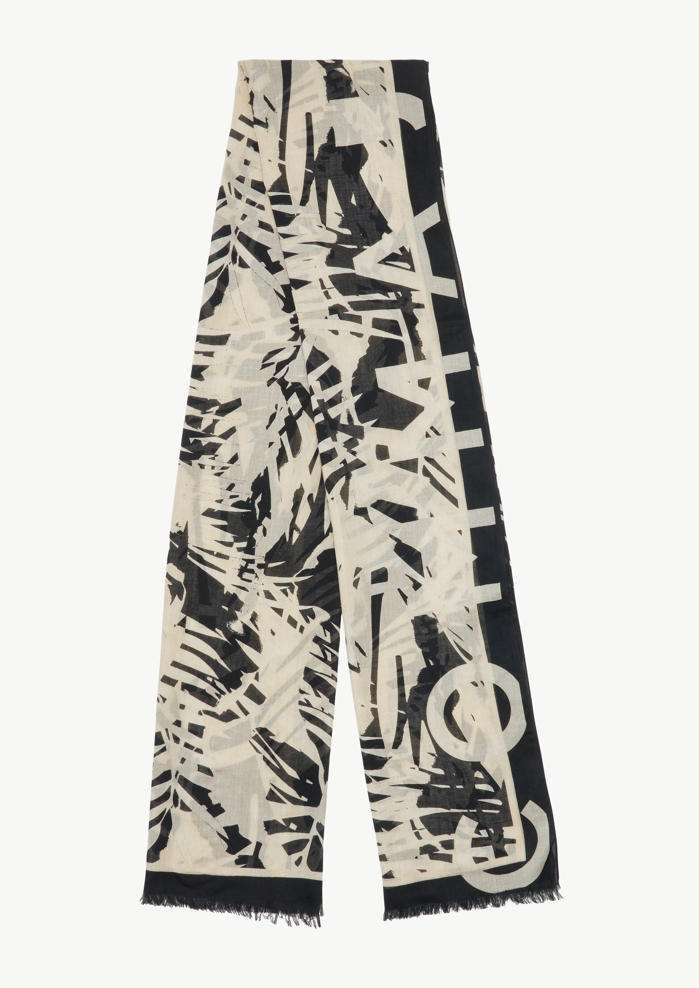 Foulard COMMA en noir : devant