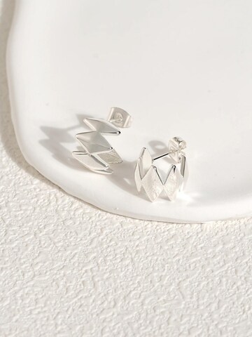 Divé Jewellery Earrings 'Edgy Silver' in Silver