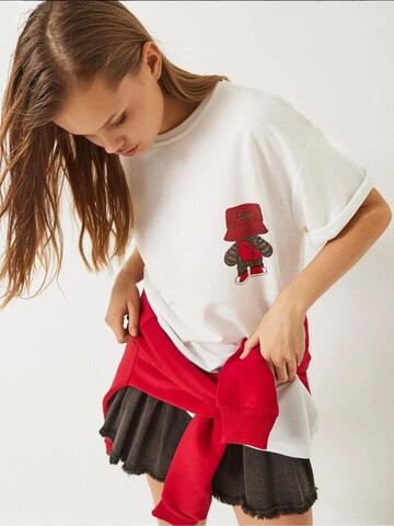 Bianco Lucci T-Shirt in Weiß